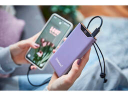 Батарея универсальная Intenso F10000 10000mAh QC3.0 purple, Внешний аккумулятор, Повербанк