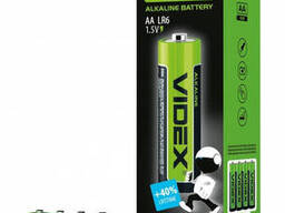 Батарейка щелочная Videx LR06/AA Shrink 4шт