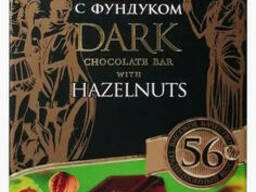 Белорусский шоколад Спартак горький с цельным фундуком 90 грамм