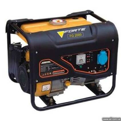 Бензиновый генератор forte FG2000 1.5 кВт, 26 кг