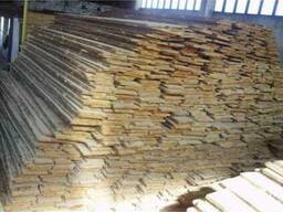 Береза необрезная доска