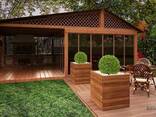 Беседка деревянная с летней кухней - фото 2