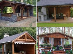 Беседка из дерева от производителя Одесса