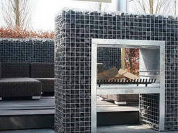 Беседка - сложные конструкции из габионов под заказ