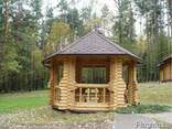 Беседки с оцилиндрованого бревно (сосна) - фото 1