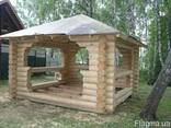 Беседки с оцилиндрованого бревно (сосна) - фото 3