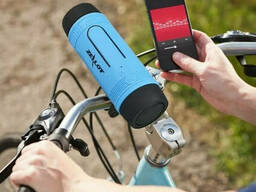 Беспроводная Bluetooth колонка Zealot S1 Фонарик Радио велосипедная (Синий)