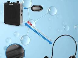 Беспроводная UHF микрофонная гарнитура WM100 с аккумулятором (до 50 м)