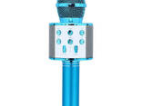 Беспроводной микрофон-караоке Wster WS-858 Blue (12309) - фото 1