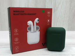 Беспроводные Bluetooth наушники V11 TWS (Зеленые)