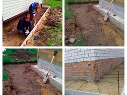 Бетонирование отмостки