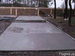 Бетонная площадка под автомобиль Одесса
