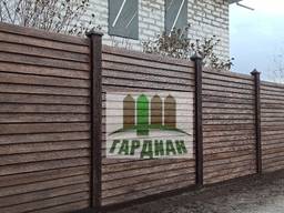Бетонный еврозабор сайдинг с установкой в Запорожье