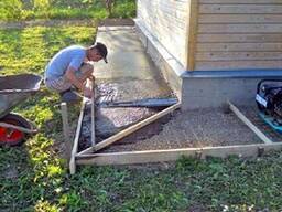 Бетонные работы. Заливка фундаментов.