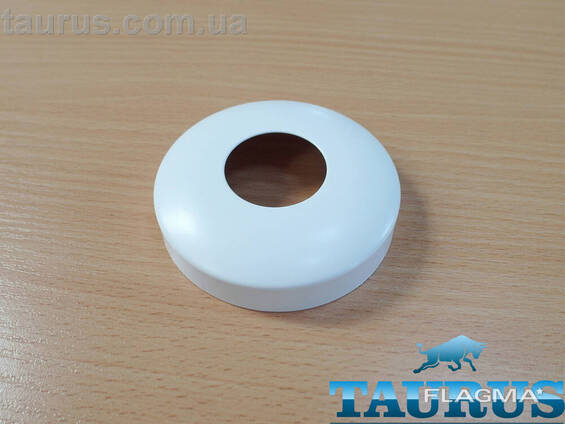 Білий декоративний н/ж фланець ThermoPulse Sphere White D80 / висота 21 мм, внутрішній. ..