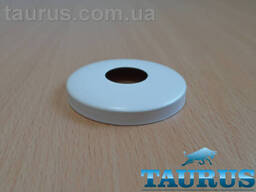 Білий сферичний декоративний фланець D60 / висота 10 мм White, внутрішній розмір 1/2". ..
