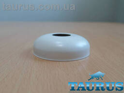 Білий сферичний декоративний фланець D65 / висота 20 мм White, внутрішній розмір 1/2". ..