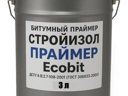 Битумная грунтовка СтройИзол Праймер Ecobit ведро 3,0 л ДСТУ Б В.2.7-108-2001