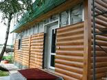 Блок-хаус металлический ольха, дуб, сосна Корея 0.45 Zn 220! - фото 1