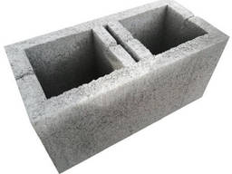 Блок стеновой, сквозной на распил, 390х190х190мм