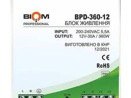 Блок живлення Biom Professional DC12 360W BPD-360-12 30A під DIN-рейку