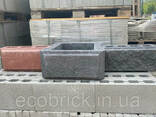 Заборный блок серый 390х190х190 рваный камень - фото 6