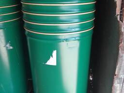 Бочка металлическая пищевая конус 220 л. б/у крышка под обруч