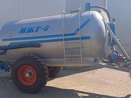 Бочка навозу МЖТ6 (6м3; 8мм; вакум КО503, розкидач)