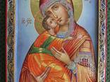Богородица Владимирская Матерь Божия Владимирская икона писанная - фото 1