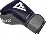 Боксерские перчатки RDX Leather Pro C4 Blue 12 ун - фото 3