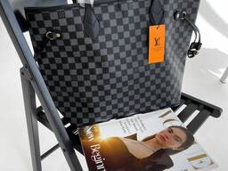 Большая сумка Louis Vuitton Neverfull Silver сумка шоппер черная TR00004