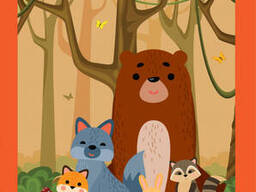 Большая книга с наклейками Книжковий хмарочос "Лес" (403617)