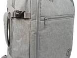 Большой дорожный рюкзак - сумка для поездок 40L Live in style светло-серый - фото 2