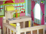 Большой игровой Кукольный домик EcoToys 4109 Roseberry деревянный 3 этажа + 5 комнат +. .. - фото 1