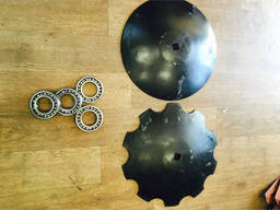 Борона тракторная дисковая 2,4 м. 2 секции Bomet БЕЗ Катка