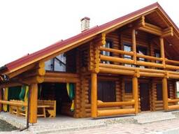 Брус оцилиндрованый для домостроительства