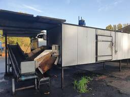 Брикетувальна машина та лінія для виробництва деревокутових брикетів,