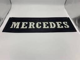 Брызговик с надписью "Mercedes" Тиснёный чёрный (200Х650)