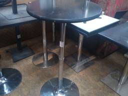 Бу барный стол с хромированной ножкой