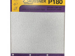 Бумага наждачная Kussner PS33 для красок, лаков и шпаклевок P180, 230x280 мм, уп. 3 шт.