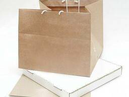 Бумажный пакет для коробок под пиццу