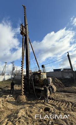 Буріння та влаштування буронабивних паль D 300-600 мм;
