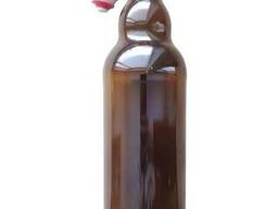 Бутылка стеклянная 1 л с бугельной пробкой, 16 шт