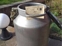 Бидон алюминиевий новий 38л