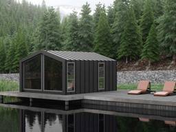 Быстровозводимый дом. Рыбацкий домик. Модульные дома. Садовые дома под ключ