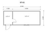 Бытовка 6х2.4м, металлический каркас. Прорабская - фото 2