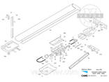 CAME V0682 Направляющая шина с цепью для автоматики секционных ворот серии VER-1-2 - фото 3