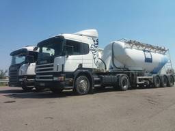 Цемент Навалом, Насыпью