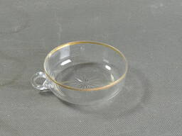 Чашка доливная плоская Германия прозрачное стекло БУ