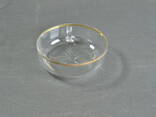 Чашка доливная плоская Германия прозрачное стекло БУ - фото 1